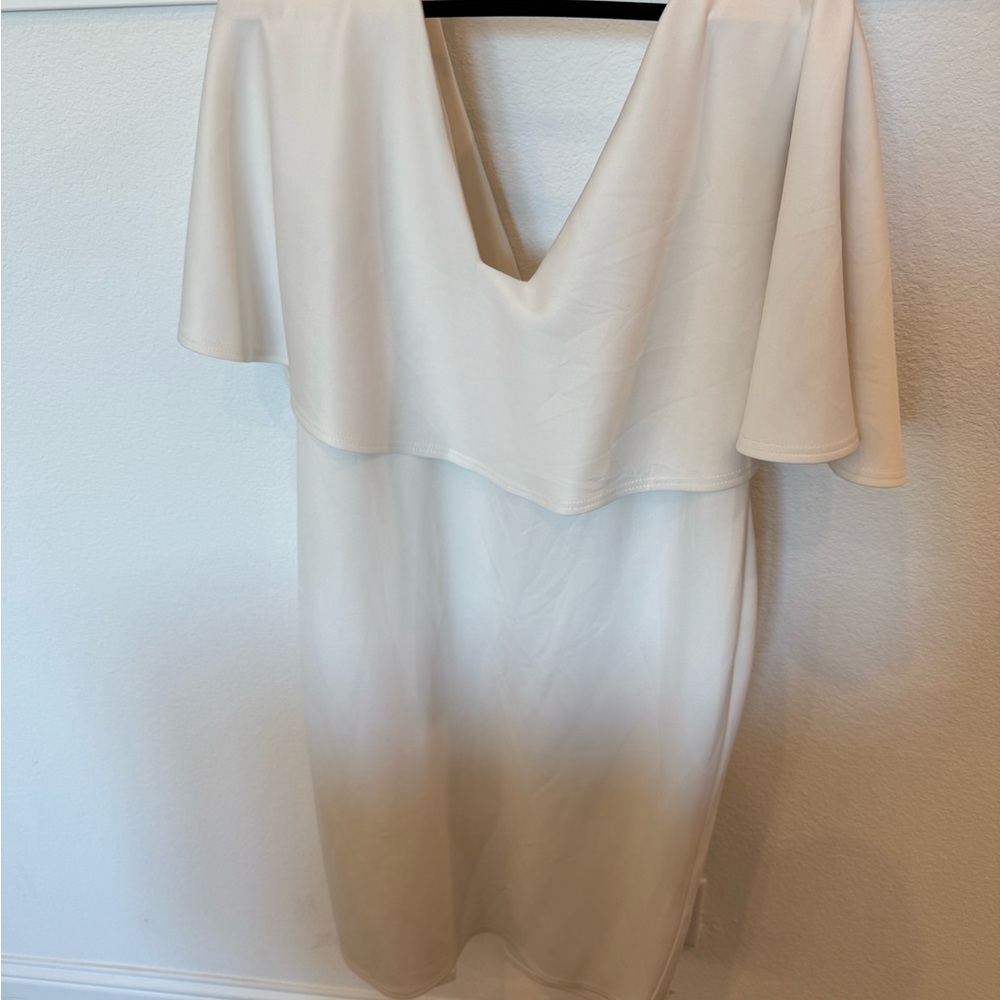 Elegant Cream Women's Dress